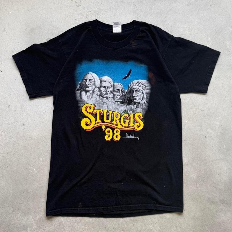 Vintage Sturgis 1998 Biker T-Shirt Black