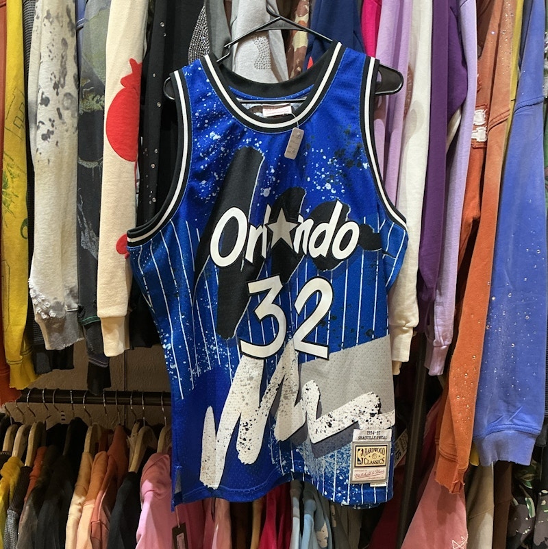 Mitchell & Ness Orlando Magic Shaquille O'Neal 1994-95 Hardwood Classics Jersey Blue