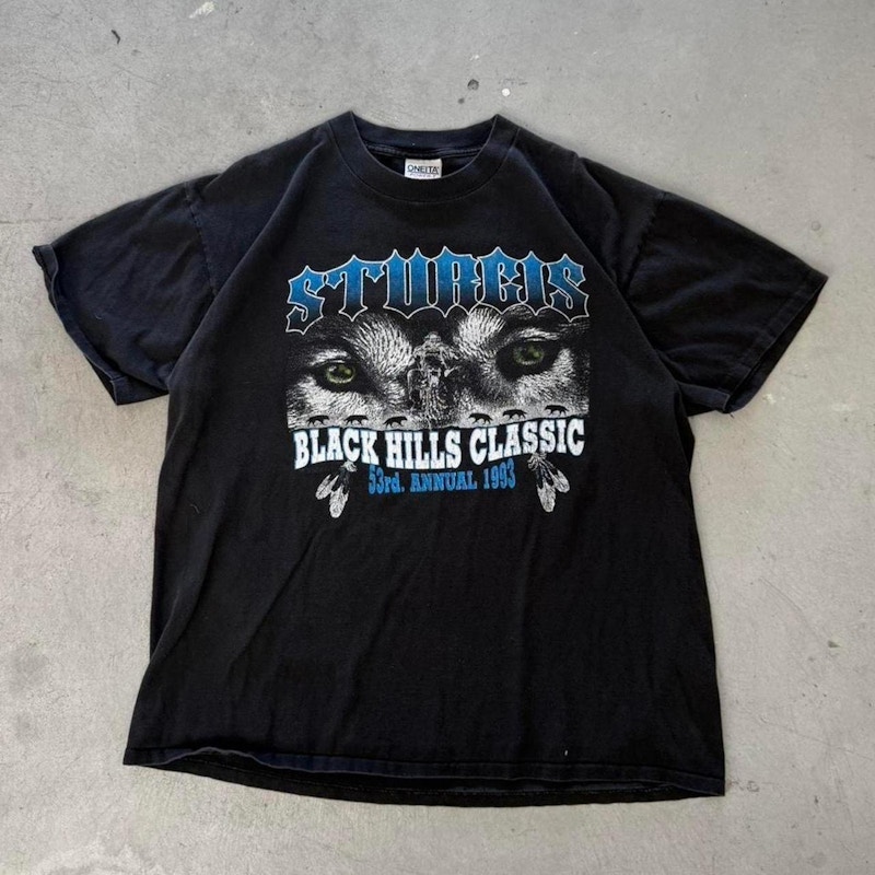 Vintage Sturgis 53rd Annual Rally & Races 1993 T-Shirt Black