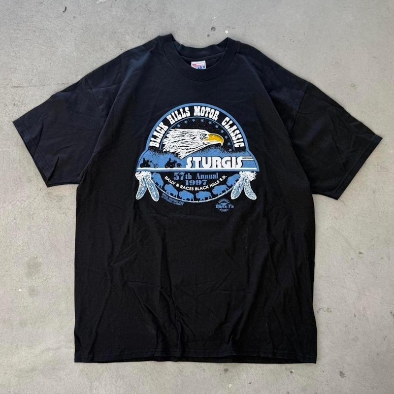 Vintage Sturgis 57th Annual Motorcycle Rally 1997 T-Shirt Black