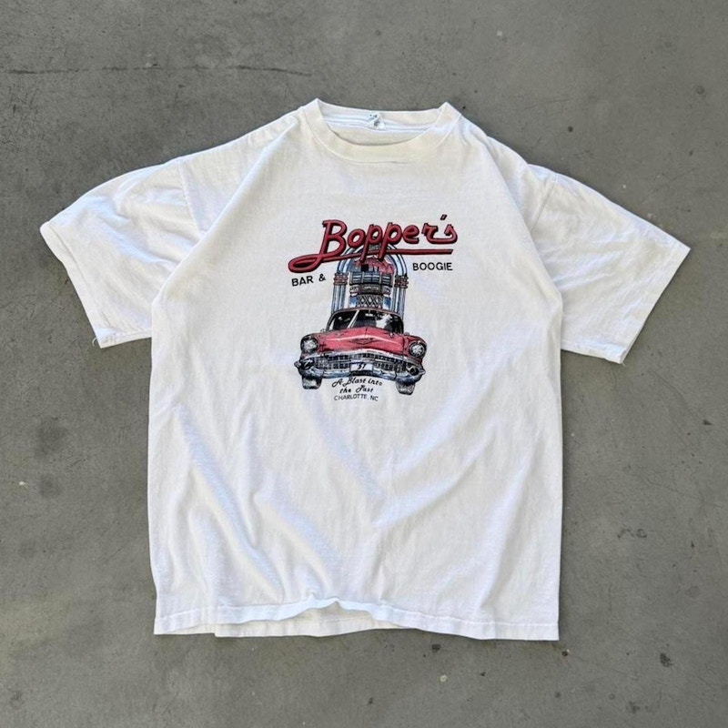 Vintage Boppers Car T-Shirt