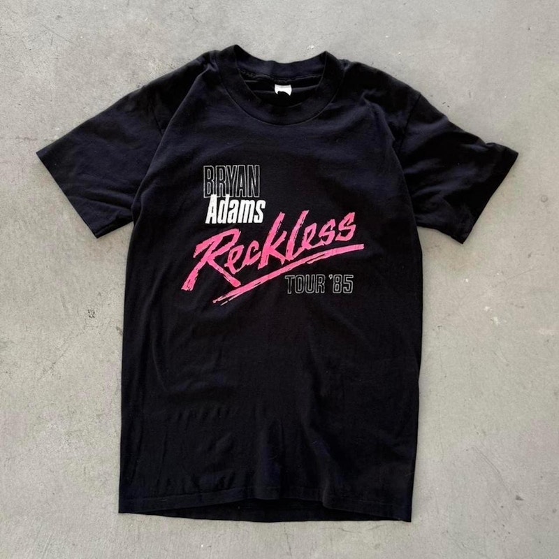 Vintage Bryan Adams Reckless Tour '85 T-Shirt Black