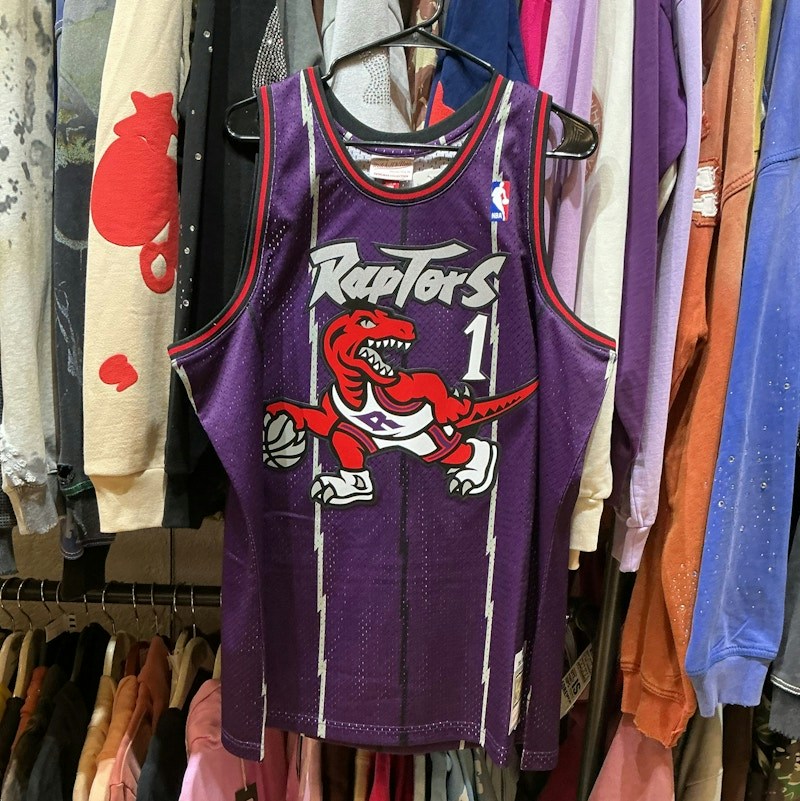 Mitchell & Ness Toronto Raptors Tracy McGrady Hardwood Classics Jersey Purple