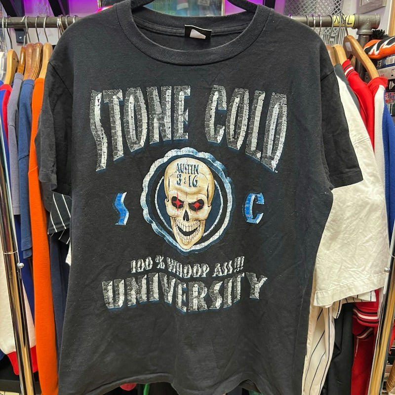 Changes Stone Cold Steve Austin 100% Whoop Ass University T-Shirt Black