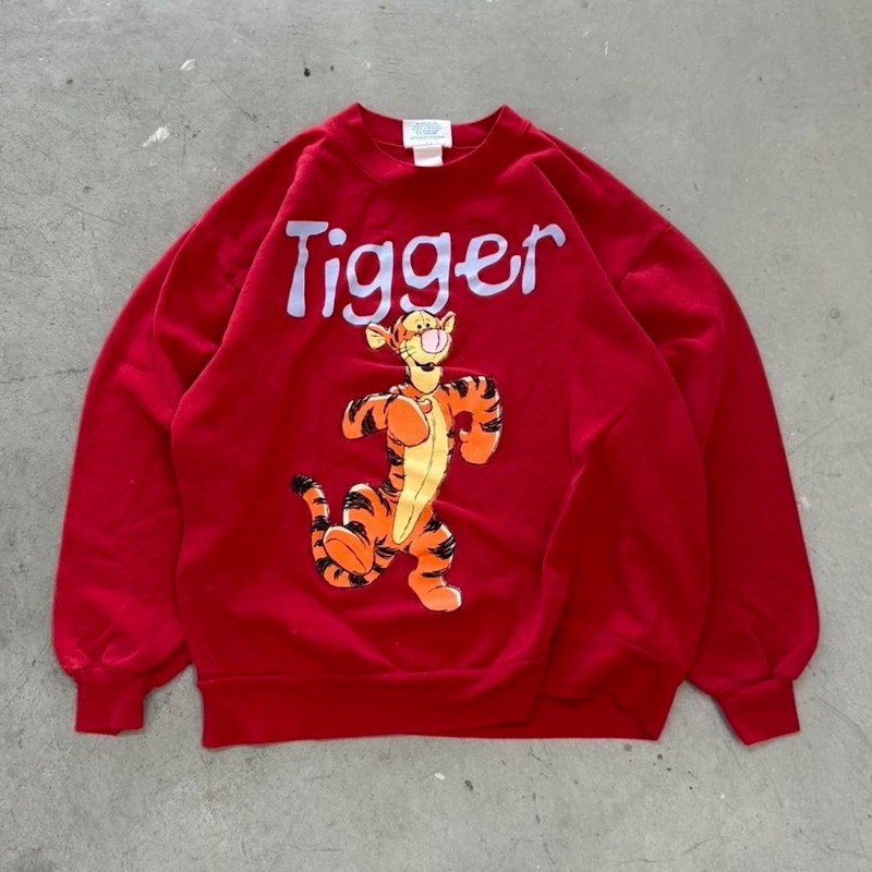 Vintage Disney Tigger Sweatshirt Red