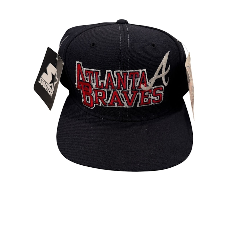 Starter Atlanta Braves Snapback Hat Black