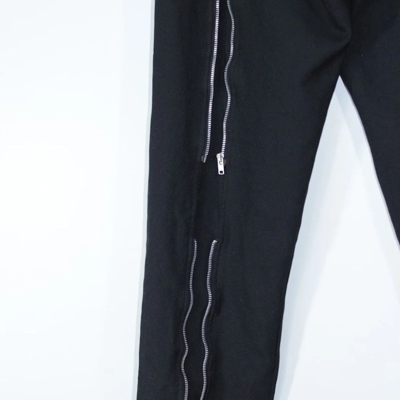BLACK COMME des GARÇONS Zipper-Trim Trousers Black
