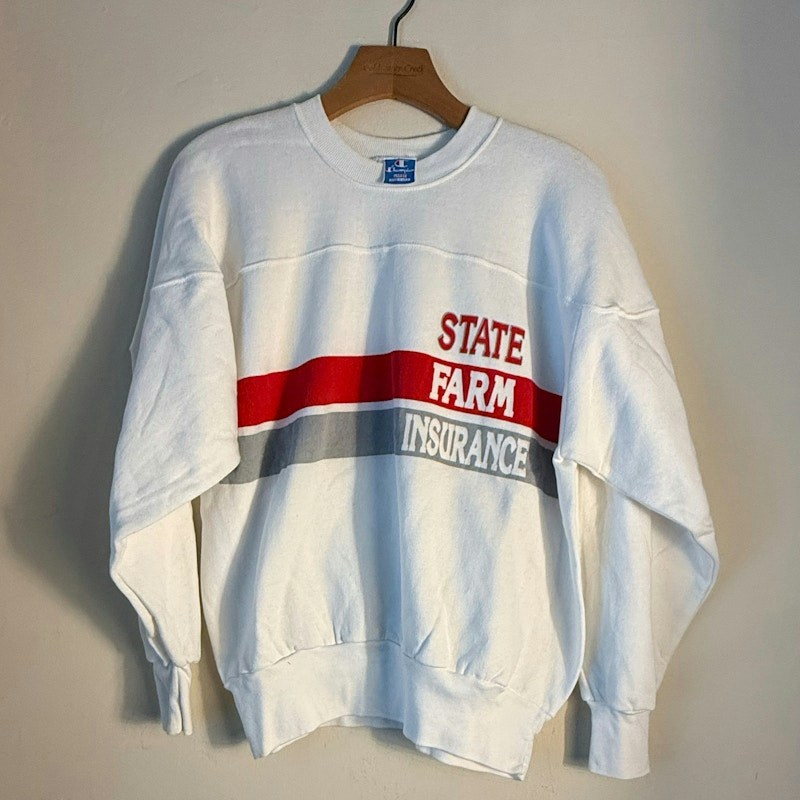 Champion State Farm Insurance Sweatshirt White