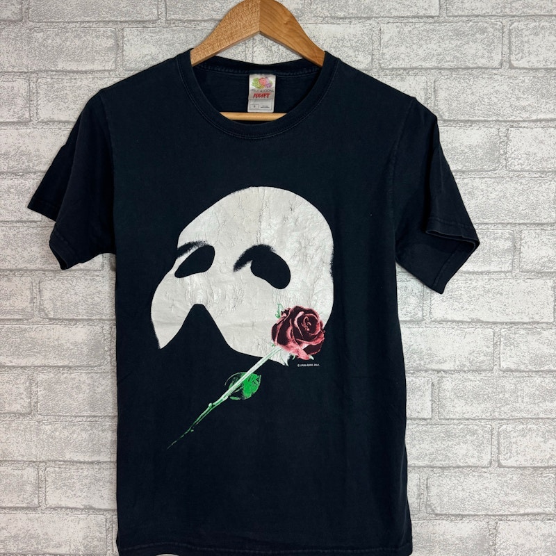 Vintage The Phantom of the Opera Musical 2000s T-Shirt Black
