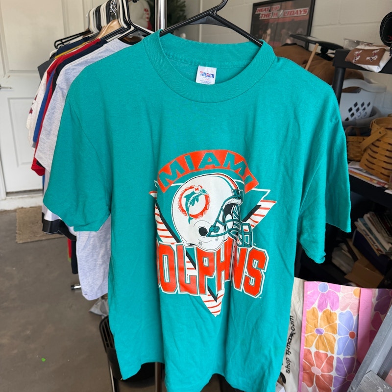 Vintage Trench Miami Dolphins Graphic T-Shirt