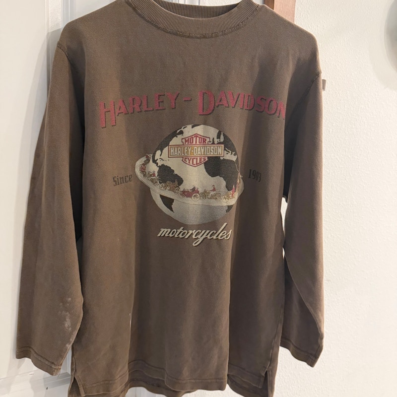 Vintage Harley-Davidson Graphic Long Sleeve Shirt