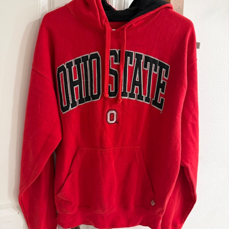 Scarlet & Gray Ohio State Buckeyes Hooded Sweatshirt Red