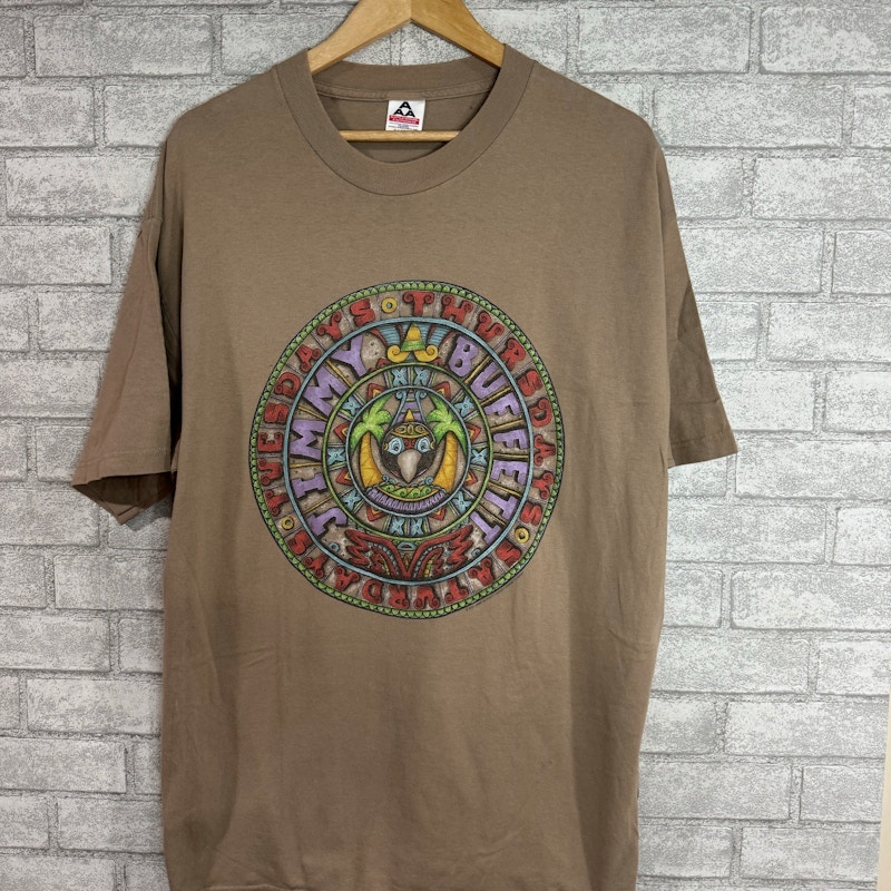Vintage Jimmy Buffett 2000 Tour T-Shirt Brown