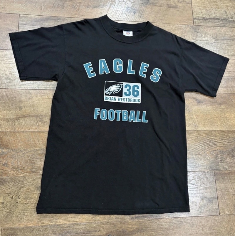 Vintage Philadelphia Eagles Brian Westbrook #36 Jersey Tee Black