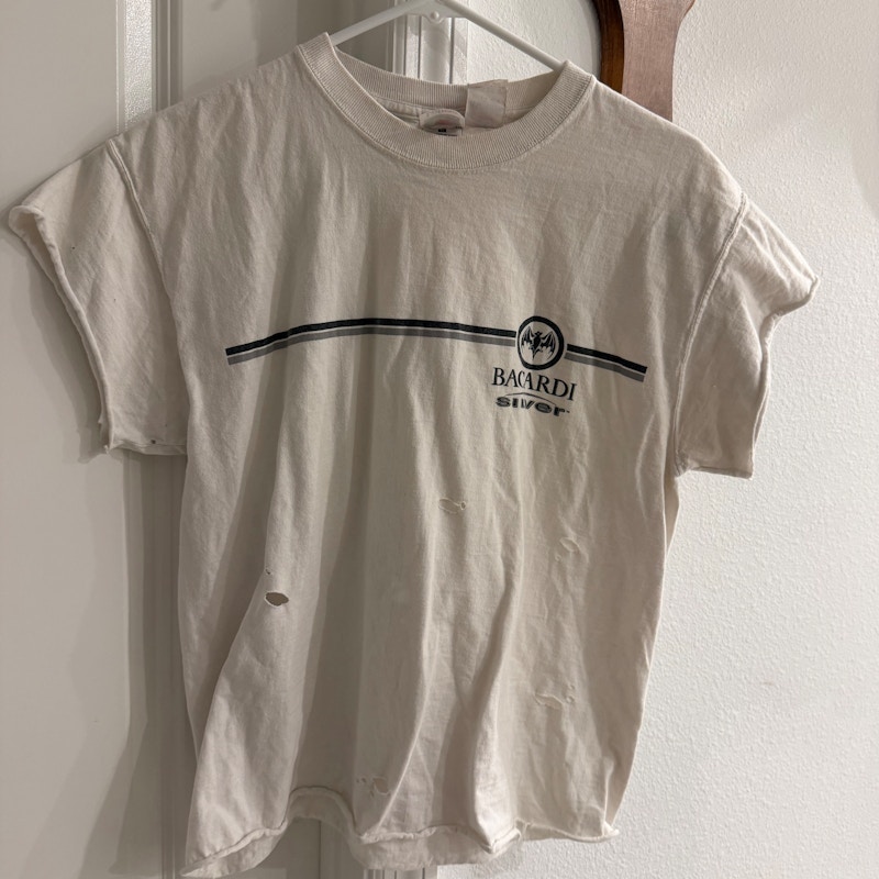 Vintage Fruit of the Loom Bacardi Silver T-Shirt