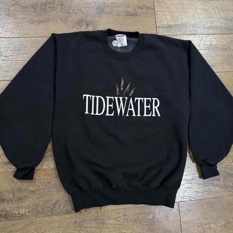 Vintage 90s Tidewater Crewneck Sweatshirt Black Virginia, Maryland