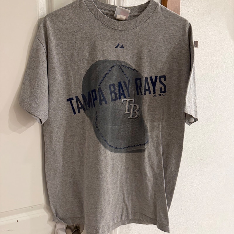 Majestic Tampa Bay Rays T-Shirt Gray