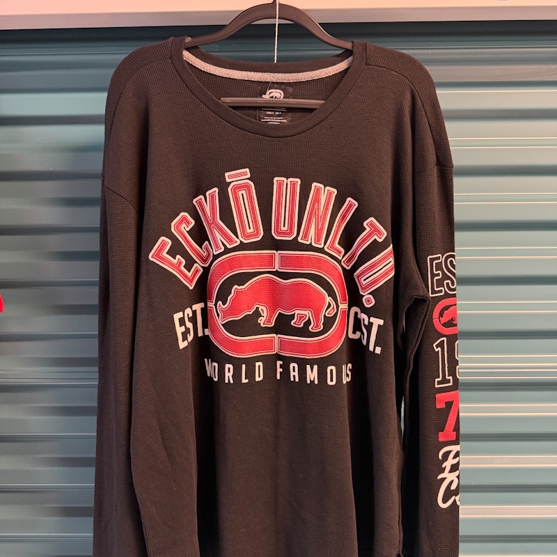Ecko Unltd. World Famous Long Sleeve Thermal Shirt Black