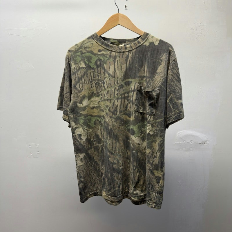 Vintage Mossy Oak Camo Pocket Shirt Faded