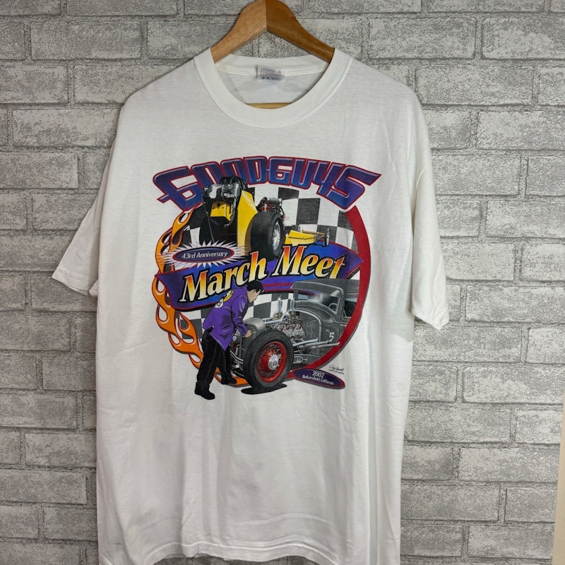 Hanes Goodguys 43rd Anniversary March Meet 2002 T-Shirt White