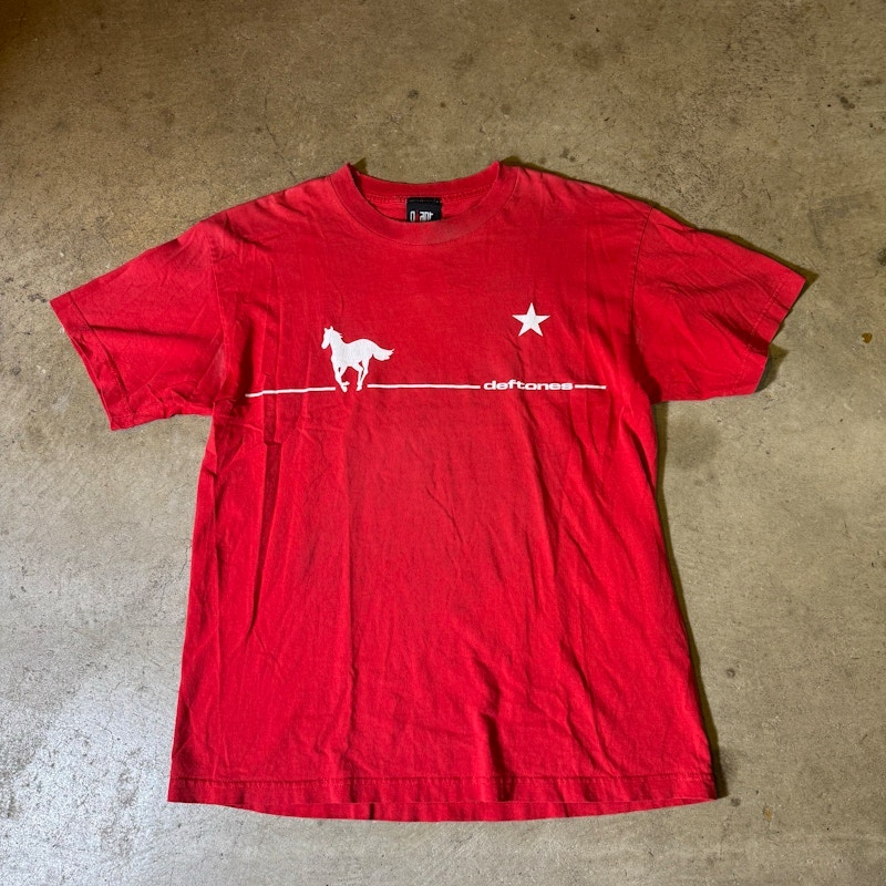 00’s Deftones White Pony T-Shirt Red