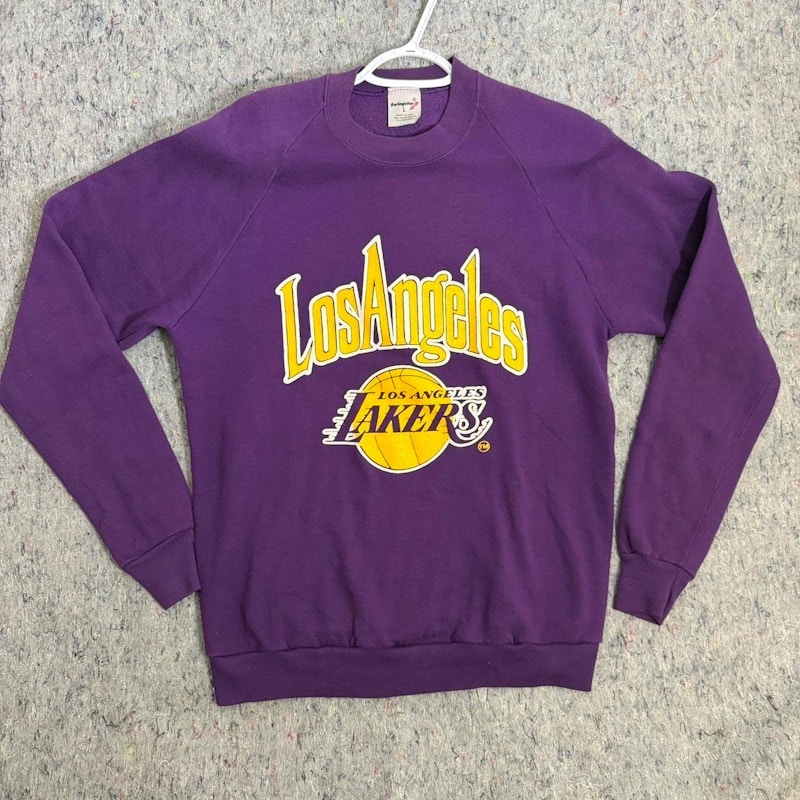 Vintage Los Angeles Lakers Crewneck Sweatshirt Purple