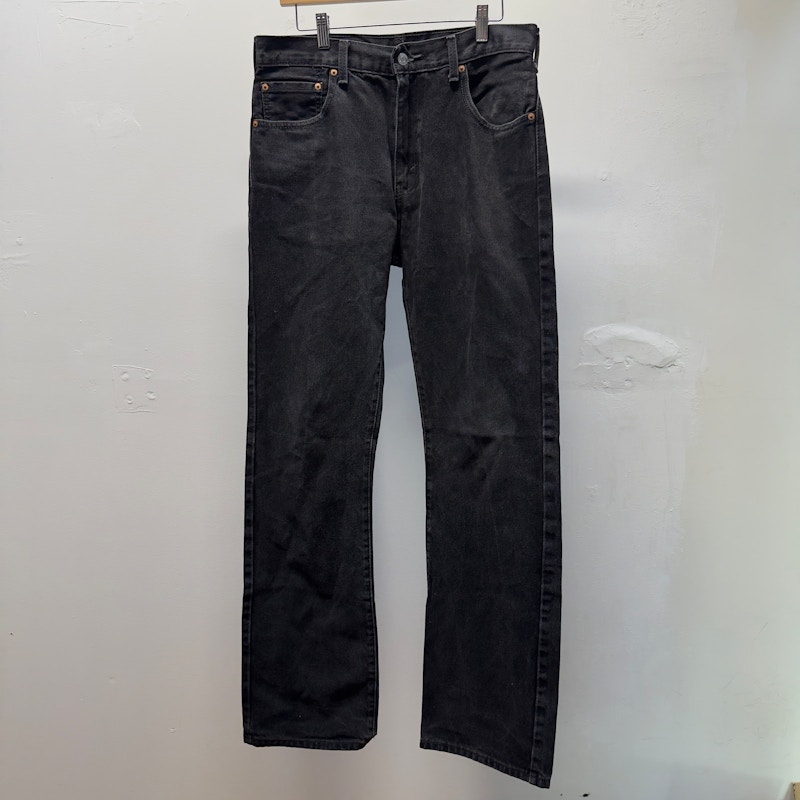 Vintage 2000s Levi's 517 Boot Cut Flare Jeans Faded Black