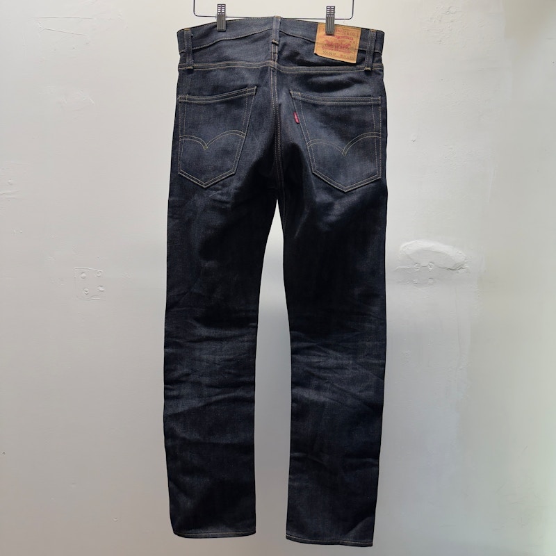 LVC Levi's Vintage Clothing 1967 505-0217 Selvedge Raw Denim Jeans Dark Wash