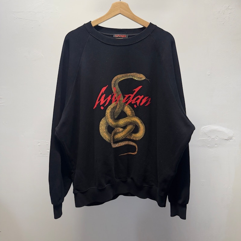 LUU DAN Snake Print Sweatshirt Black