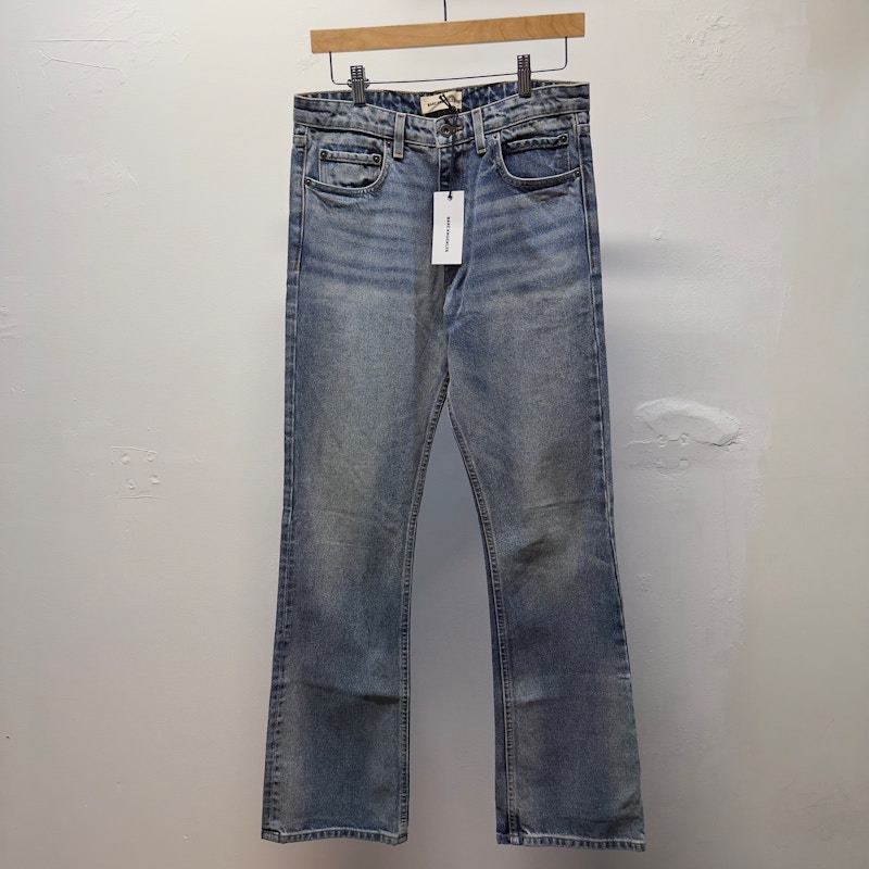 Bare Knuckles Flared Jeans Washed Indigo