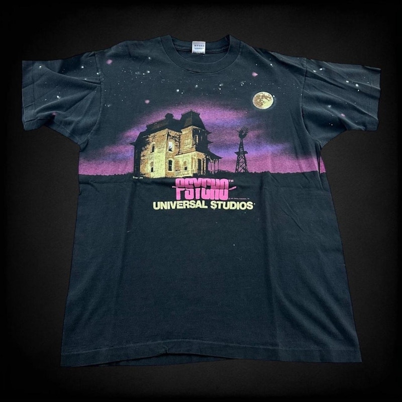 Vintage Universal Studios Psycho T-Shirt Black