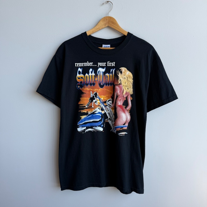 Vintage biker Harley T-Shirt Black
