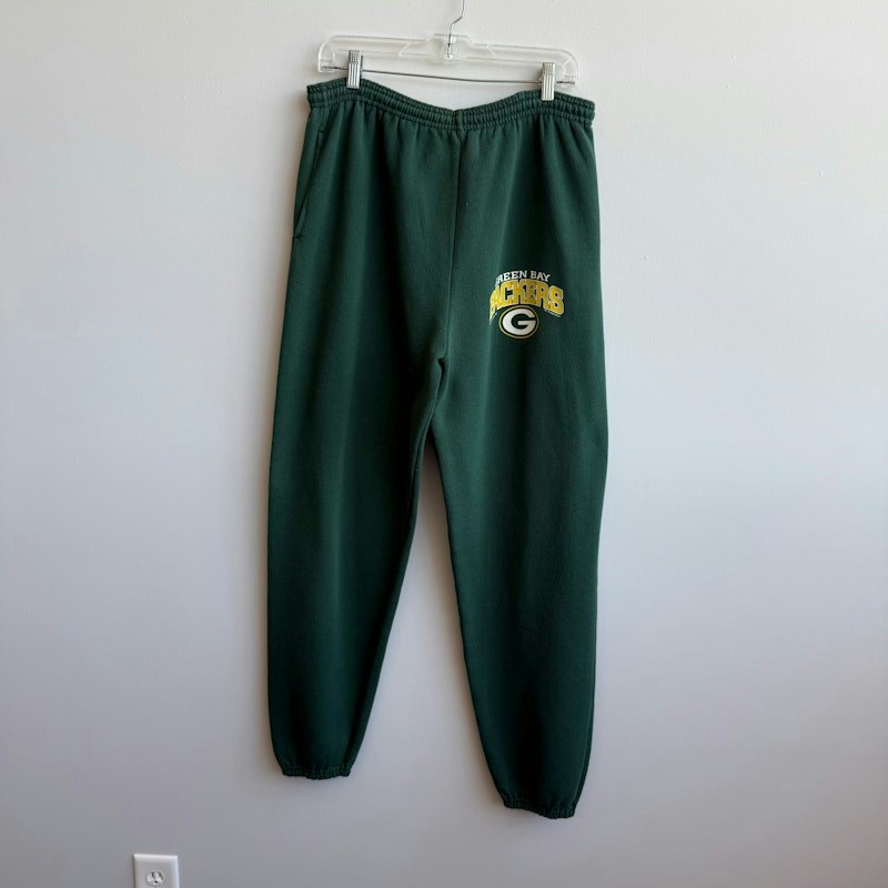 Vintage Green Bay Packers Sweatpants Green
