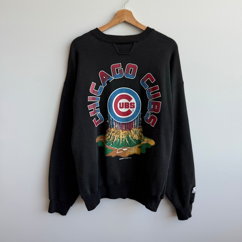 Vintage Starter Chicago Cubs MLB Sweatshirt Black