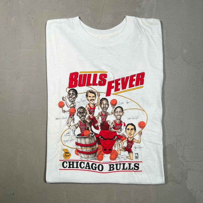 Vintage 1989 Chicago Bulls Bulls Fever T-Shirt White