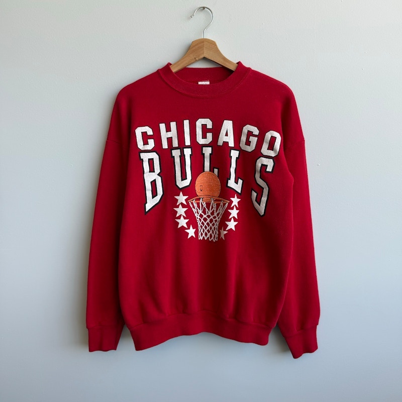Vintage Chicago Bulls Crewneck Sweatshirt Red