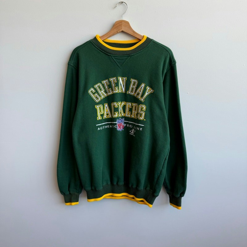Vintage Logo Green Bay Packers Sweatshirt Green