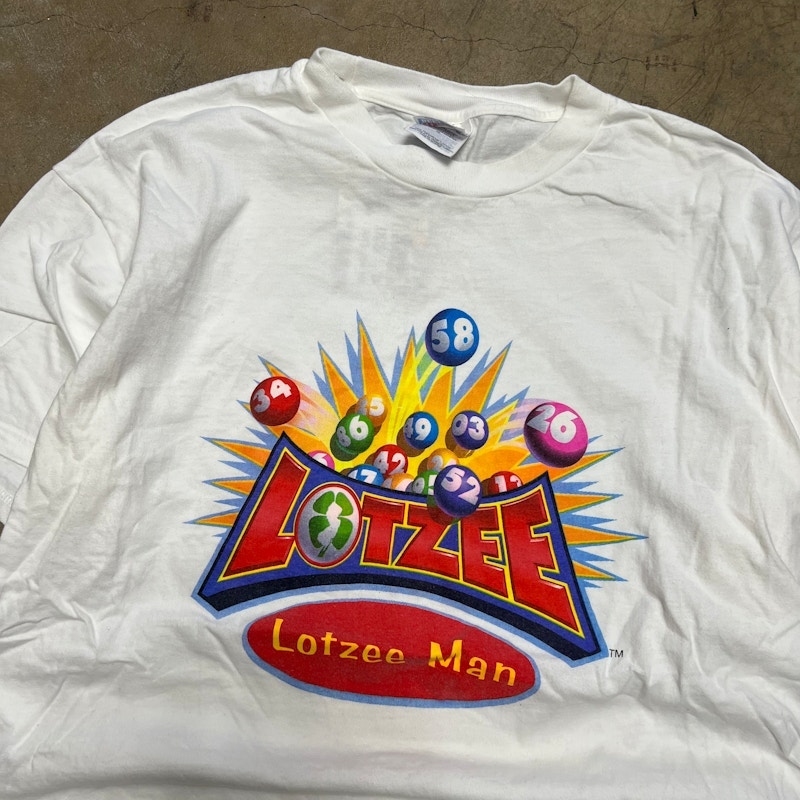 Vintage New Jersey Lottery Lotzee T-Shirt White
