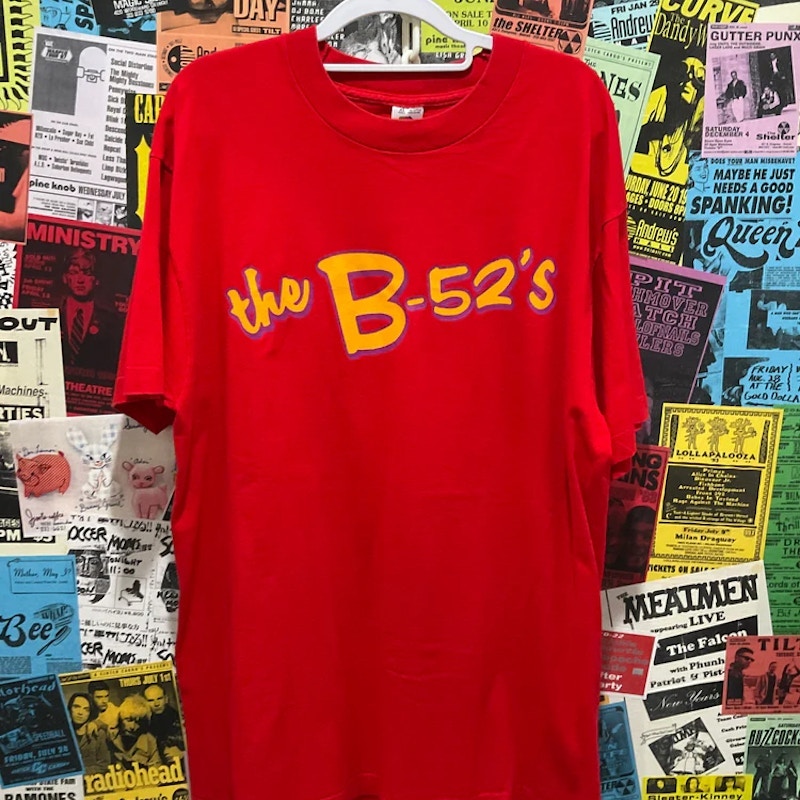 The B-52's Graphic T-Shirt Red