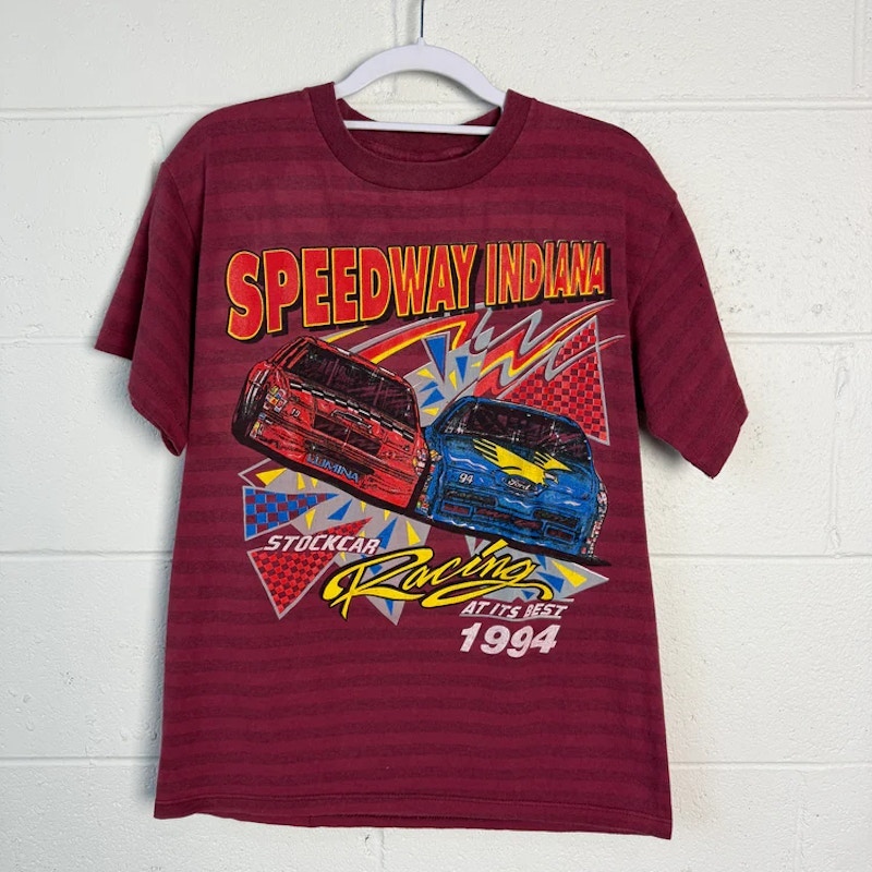 Miller Speedway Indiana Stockcar Racing 1994 T-Shirt Maroon