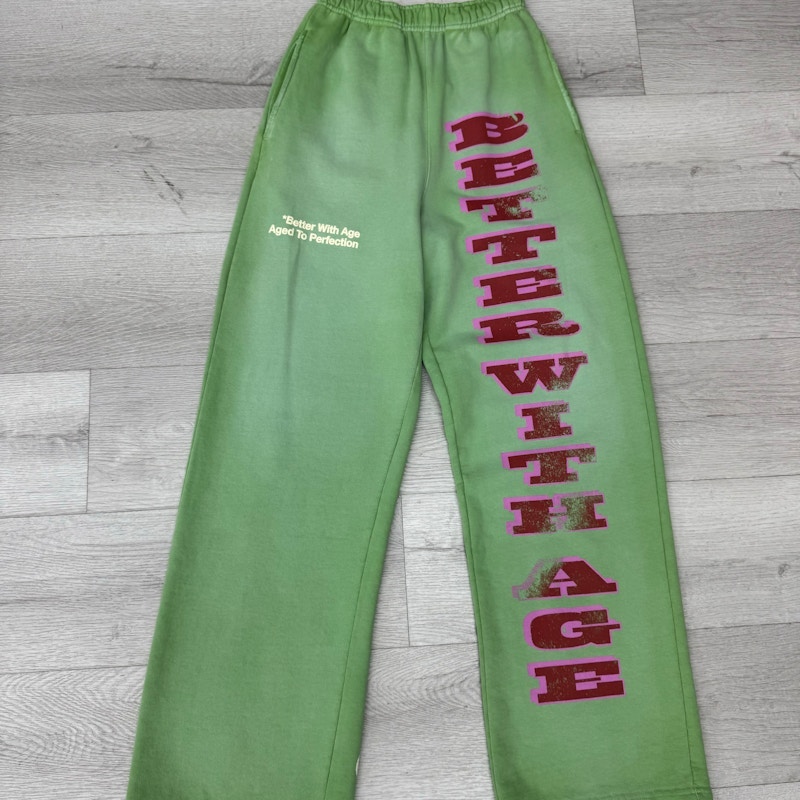 Better With Age Moniker Sweatpants Green