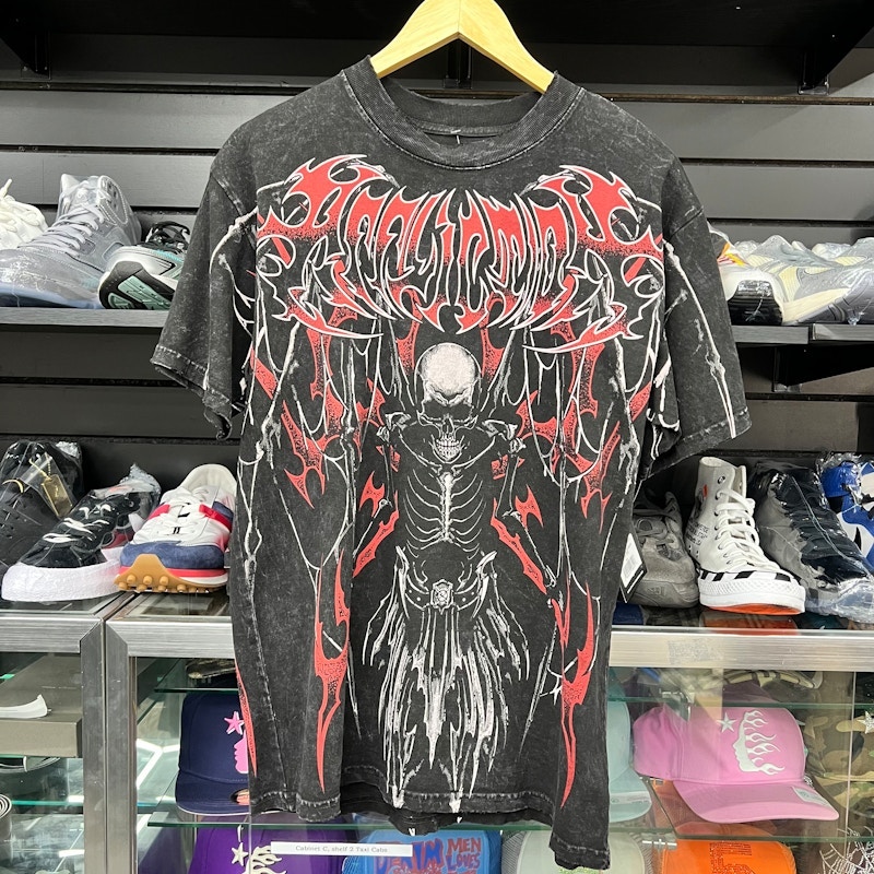 Affliction Graphic T-Shirt Black Red