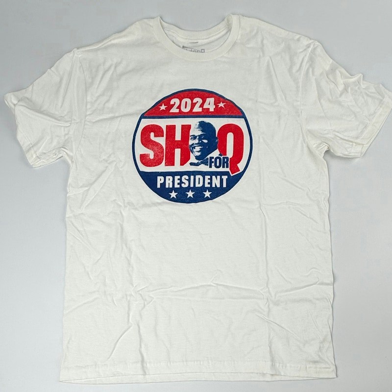 Reebok Shaquille O'Neal 'Shaq for President 2024' Graphic T-Shirt White