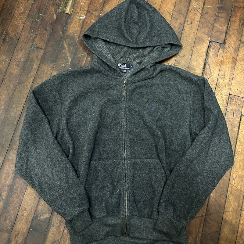 Polo by Ralph Lauren Fleece Zip-Up Hoodie Grey