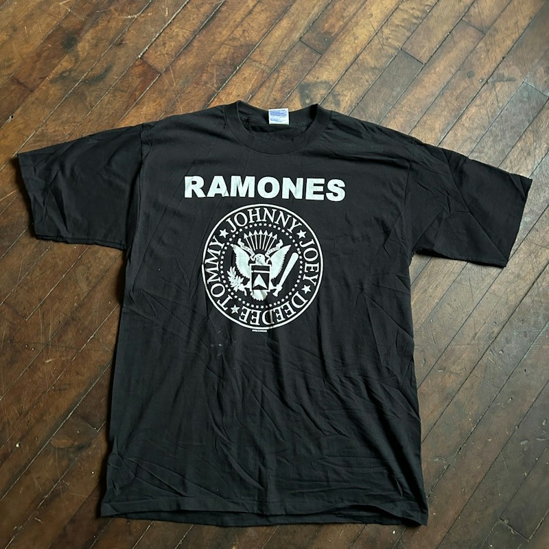 Vintage Ramones Hey Ho Let's Go T-Shirt Black