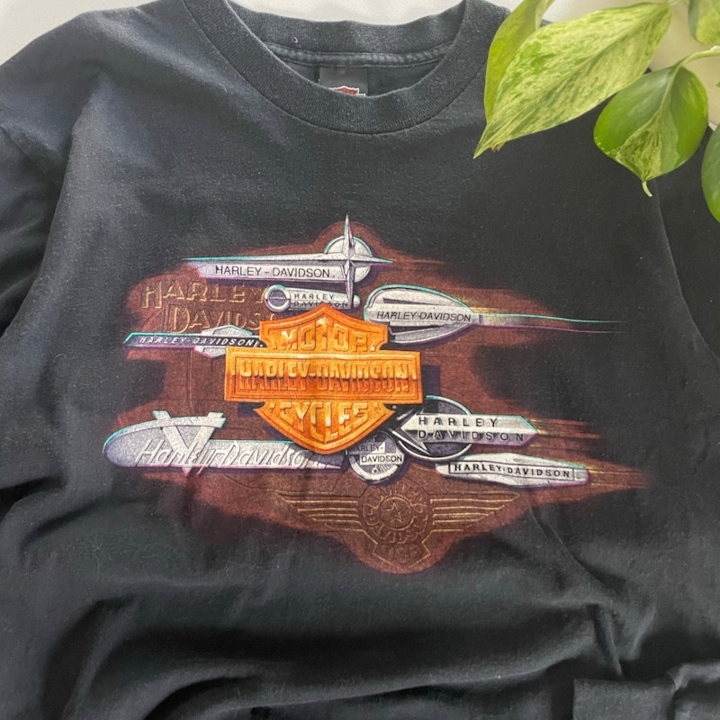 1995 Harley-Davidson Long Sleeve T-Shirt Black