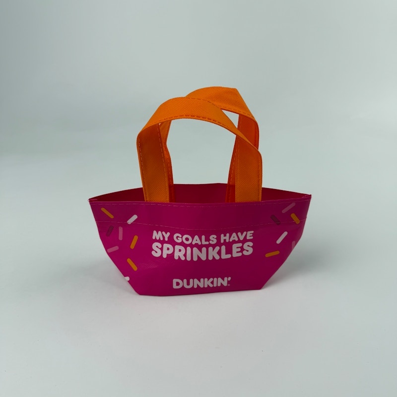 Dunkin' My Goals Have Sprinkles Mini Tote Bag Pink