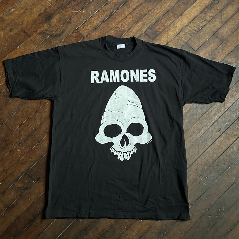 All Sport 90's Ramones Skull Graphic T-Shirt Black