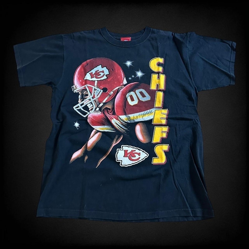 Vintage NFL Kansas City Chiefs Graphic T-Shirt Black