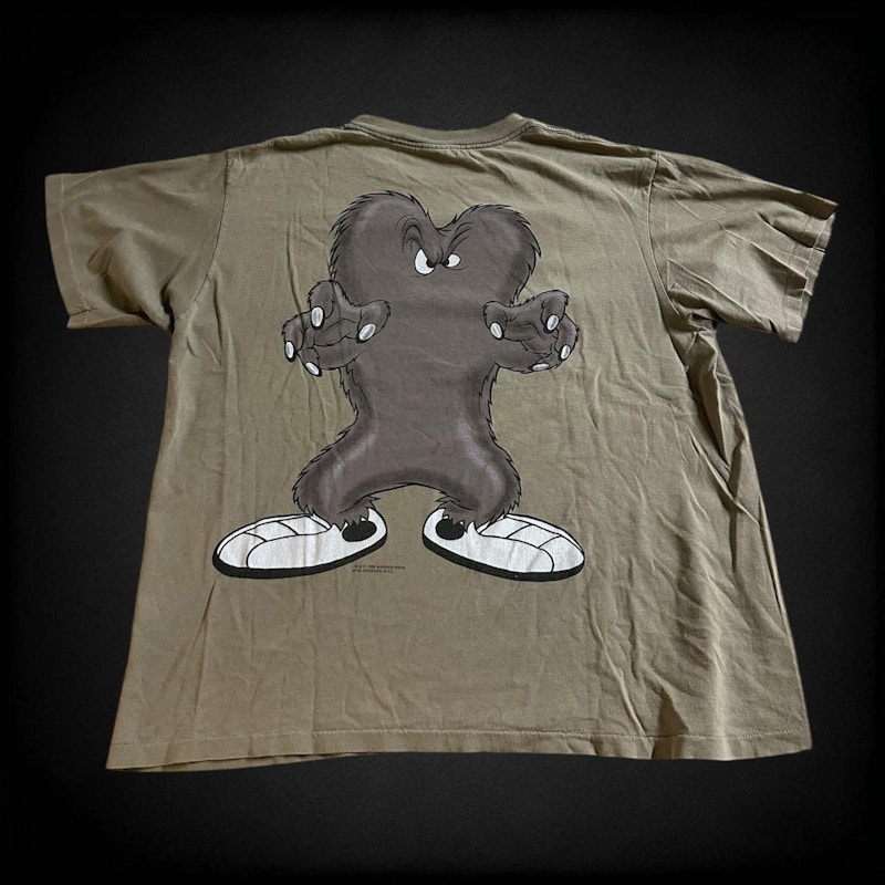 Vintage Warner Bros. Hairy Monster GruesomeWear T-Shirt Tan